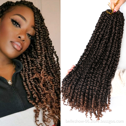 New arrival Synthetic Pre-twisted Passion crochet braids passion twist